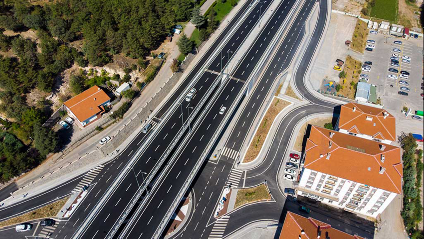 Ankara Kızılcahamam Hastane Farklı Seviyeli Kavşağı 